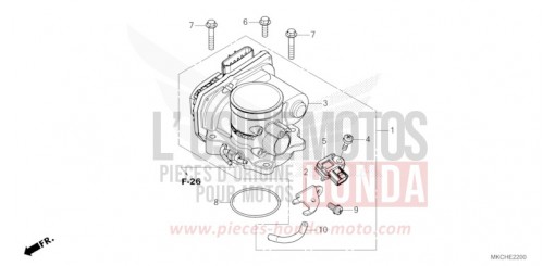 THROTTLE BODY GL1800DAM de 2021
